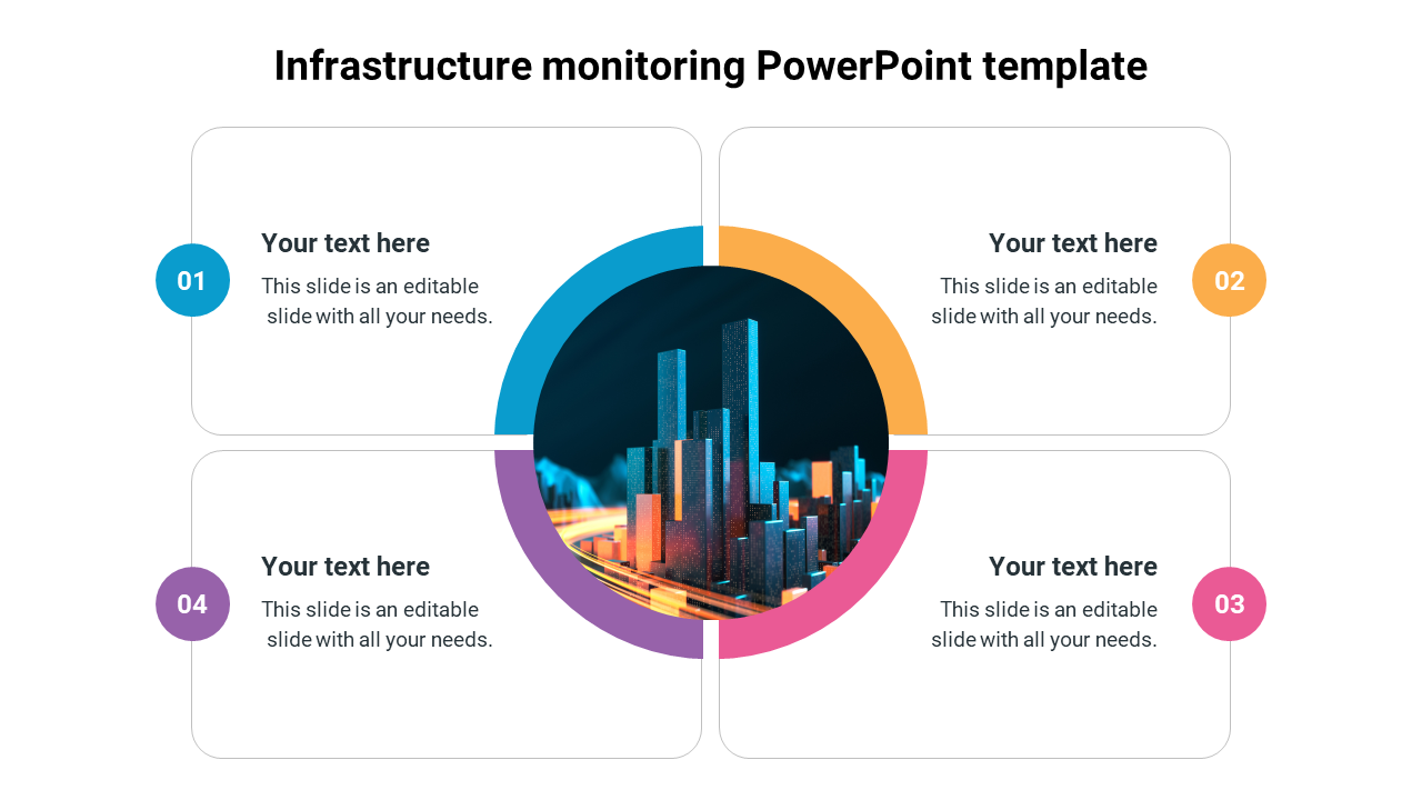 Infrastructure monitoring PowerPoint template